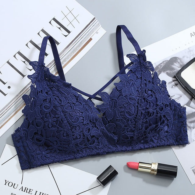 FLORAL LIGHT PADDED BRIDAL WEAR BRA