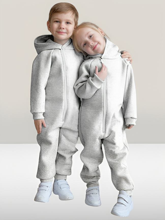 Kids Winter Hooded Style Fleece Romper (each)