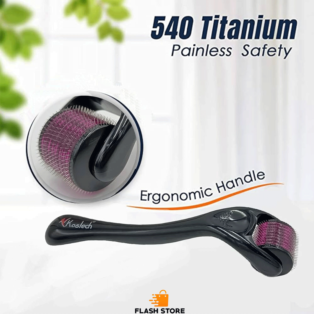 Derma Roller 540 Titanium Needle (0.5mm) for Men and Women- 2024