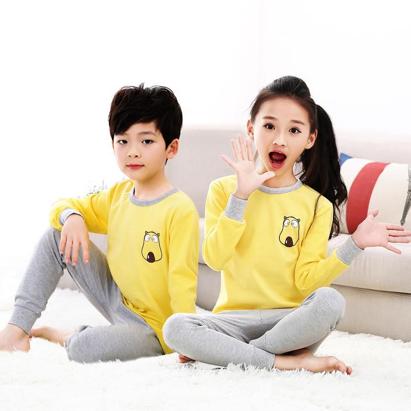 YELLOW AND GREY PRINTED KIDS WEAR