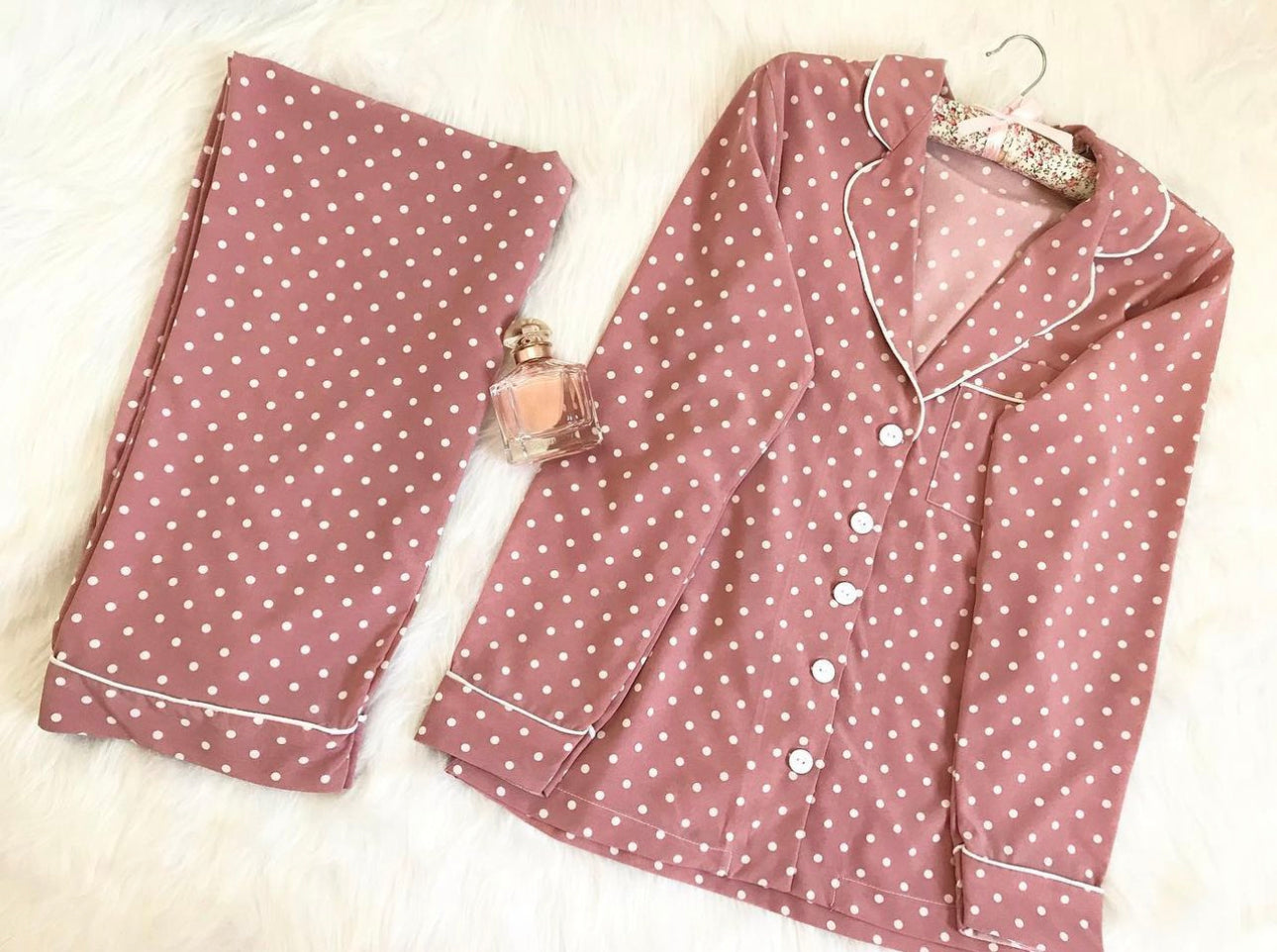 Polka Dots pjs sets 🟤⚪️🟤