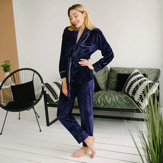 Blue Velvet Gown trousers