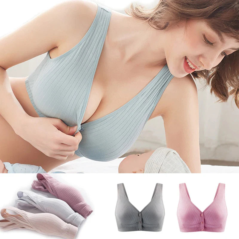 Cotton Breastfeeding Maternity Nursing Bra