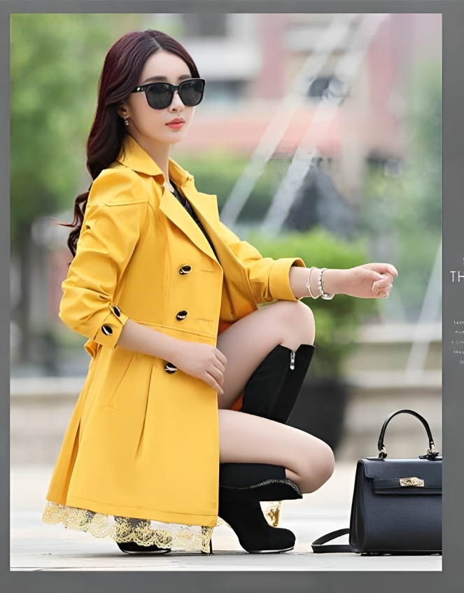 WINTER WOMEN TRENCH FLEECE COAT