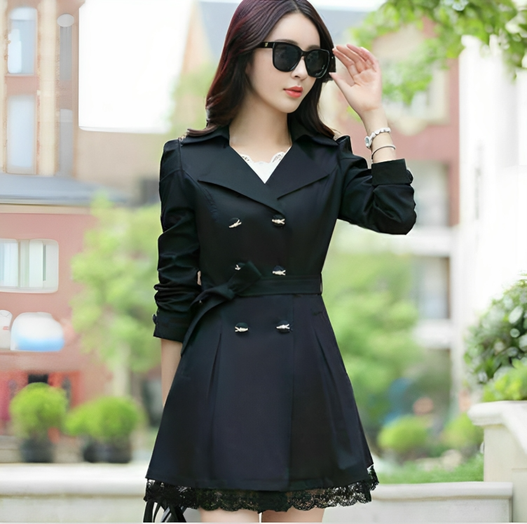 WINTER WOMEN TRENCH FLEECE COAT