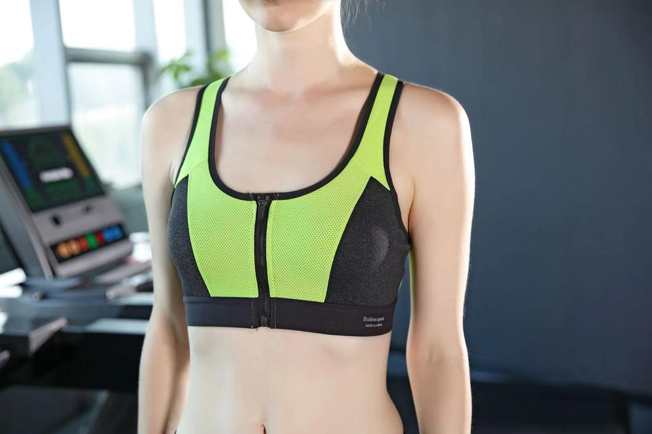 Sajiero Ricky Zipper Pushup Sports Bra