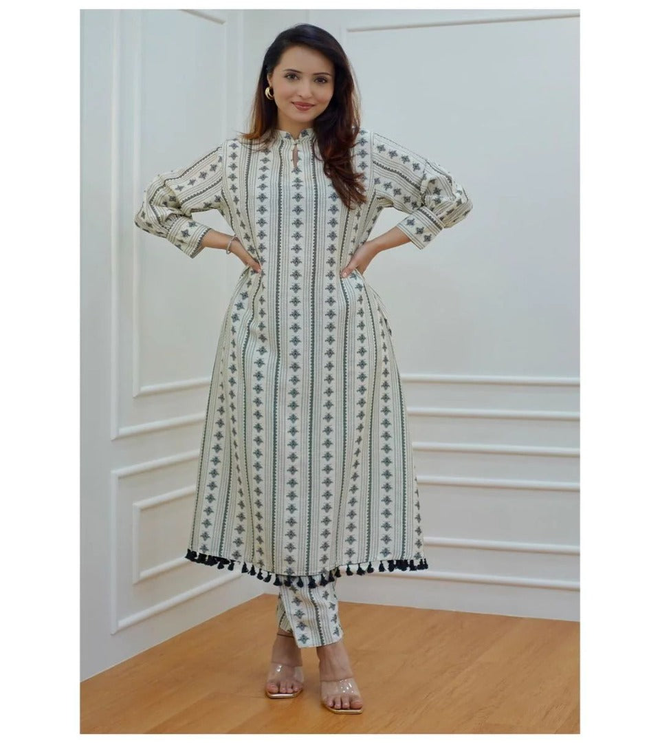 Belle Chic 2 Pcs Pattern Printed Suit