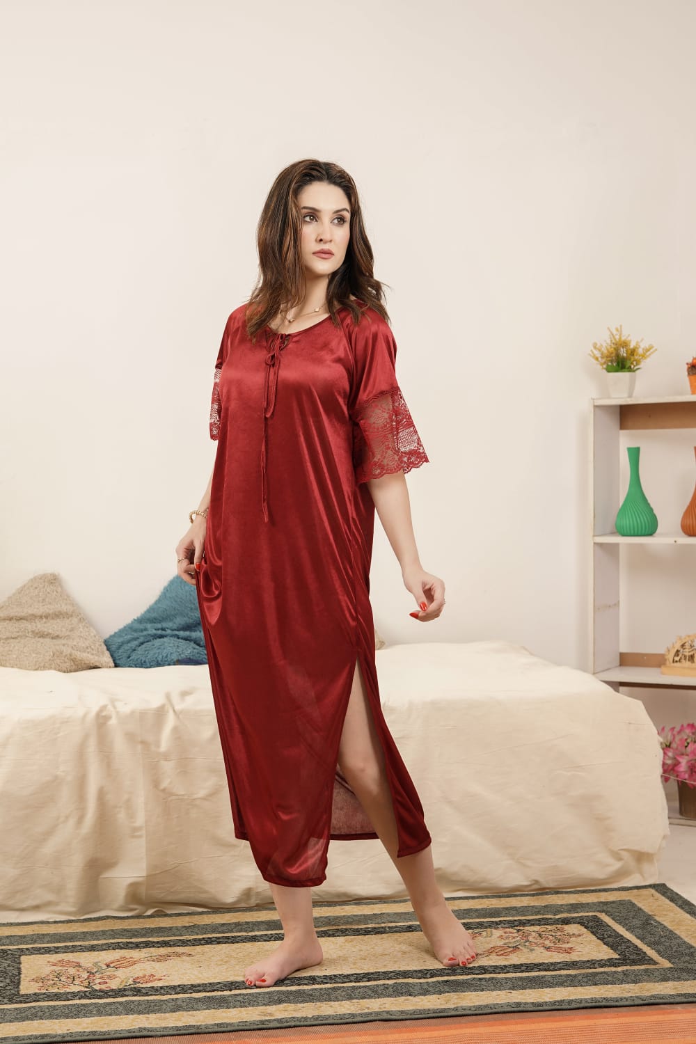 Cozy Attire Single piece Imported long Gown