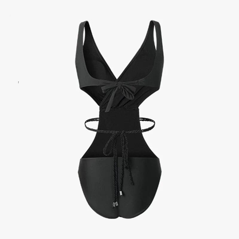 Black Side Tie Monokini By Sinderella