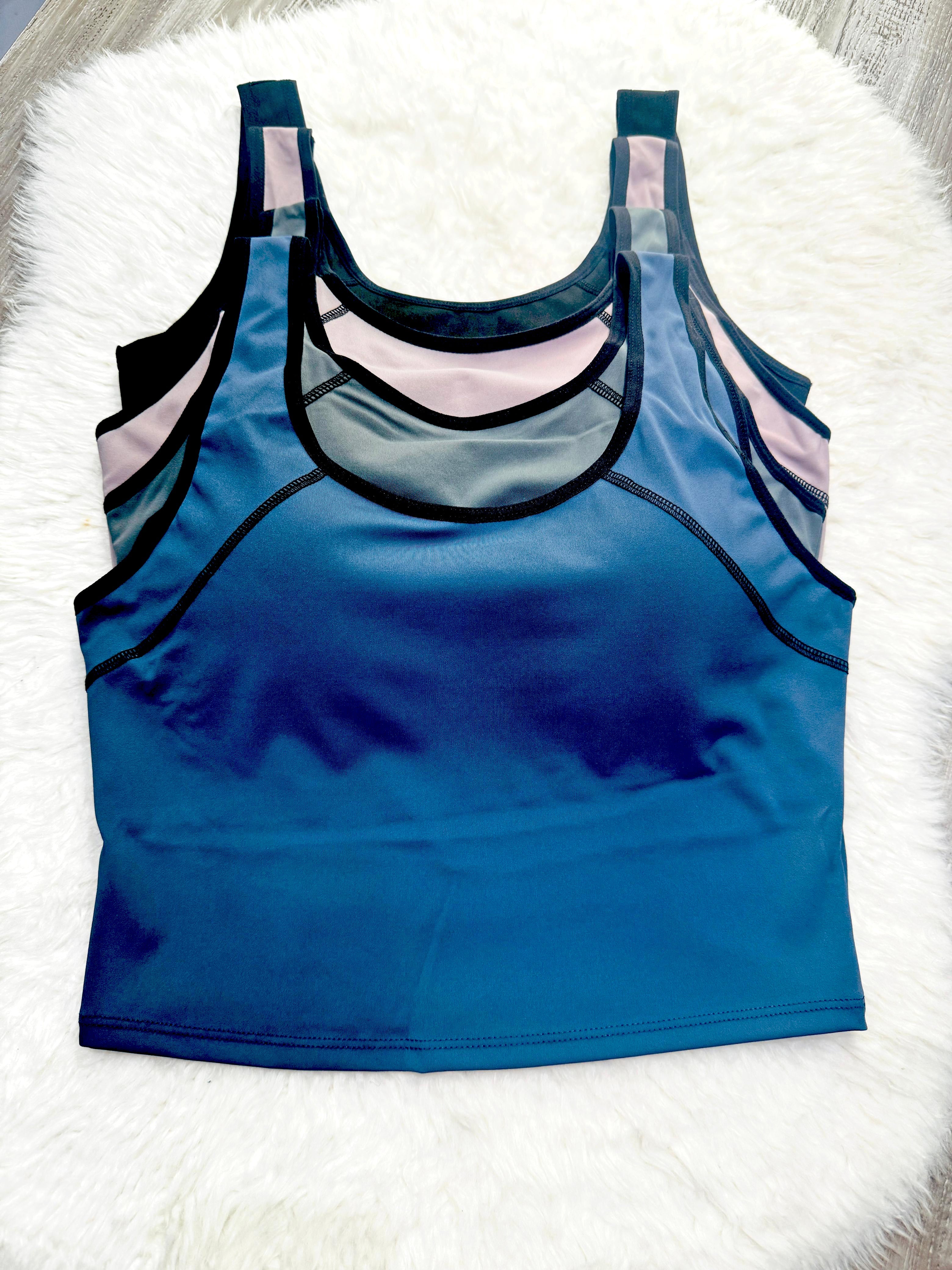 Sajiero Tank Pushup Sports Bra