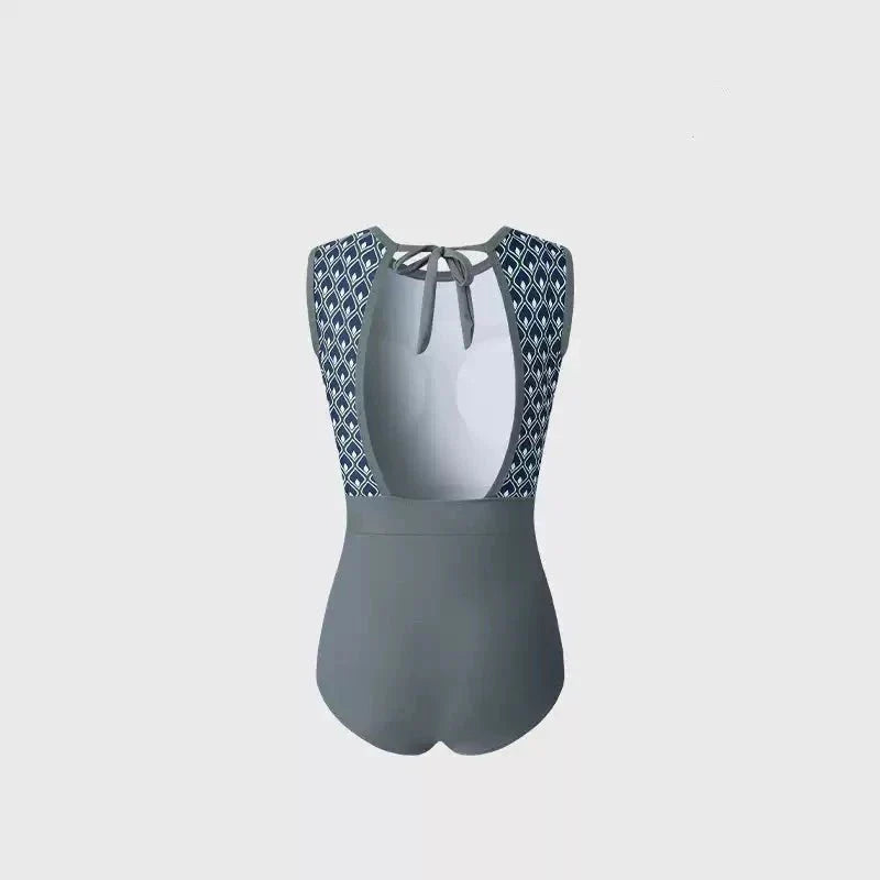 Grey Backless Monokini By Sinderella