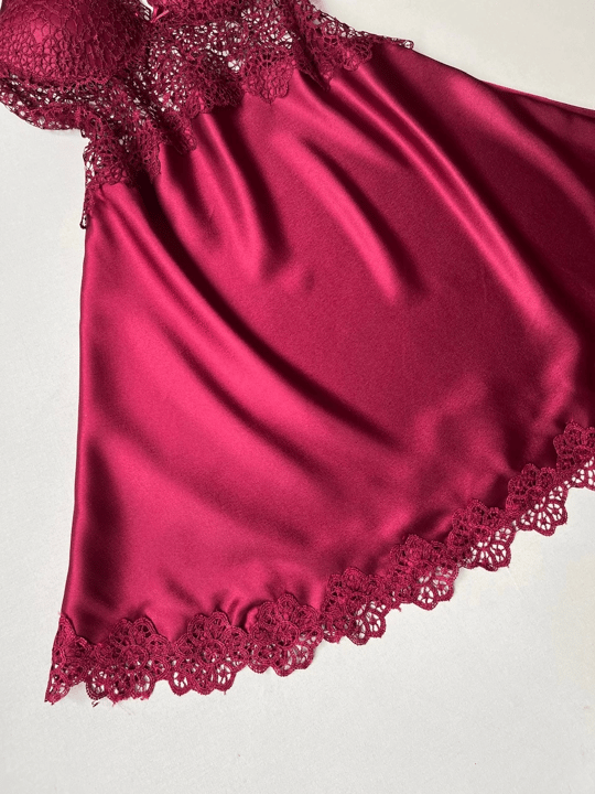 Claret Red Giant 8 Piece Nighty Set